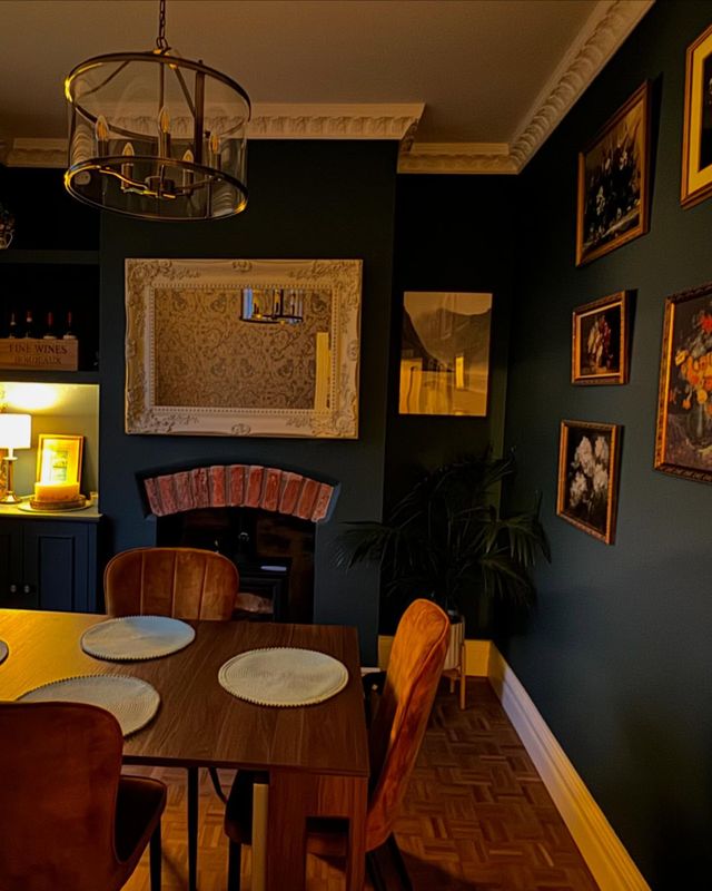 The finished dining room